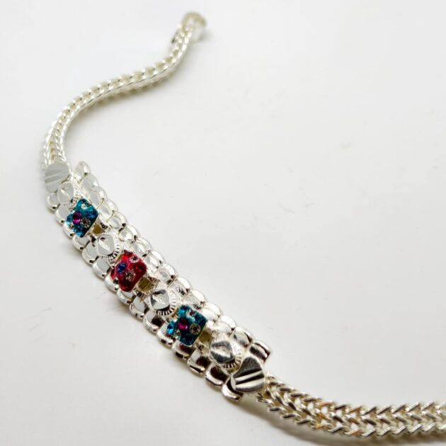 Diamond Cut Silver Bracelet - Image 2