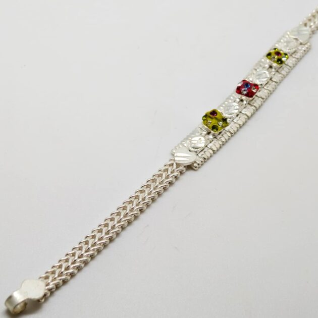 Diamond Cut Silver Bracelet