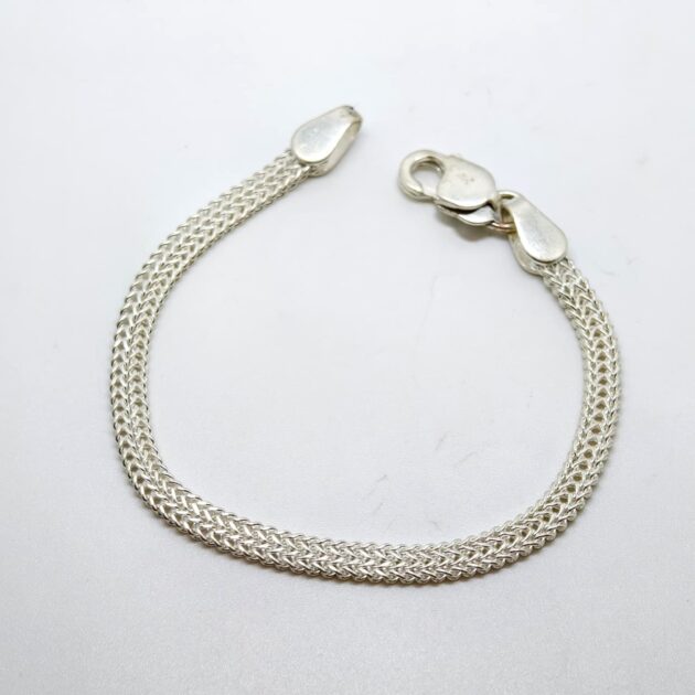 Lotus Bloom Silver Bracelet