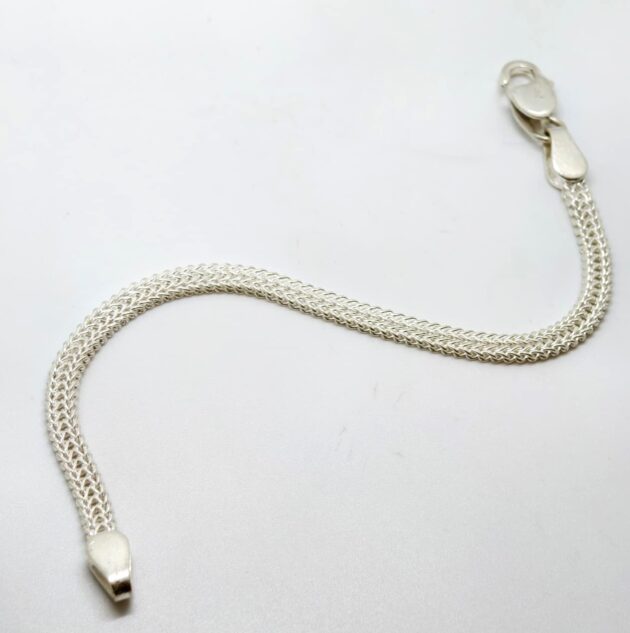 Lotus Bloom Silver Bracelet - Image 3