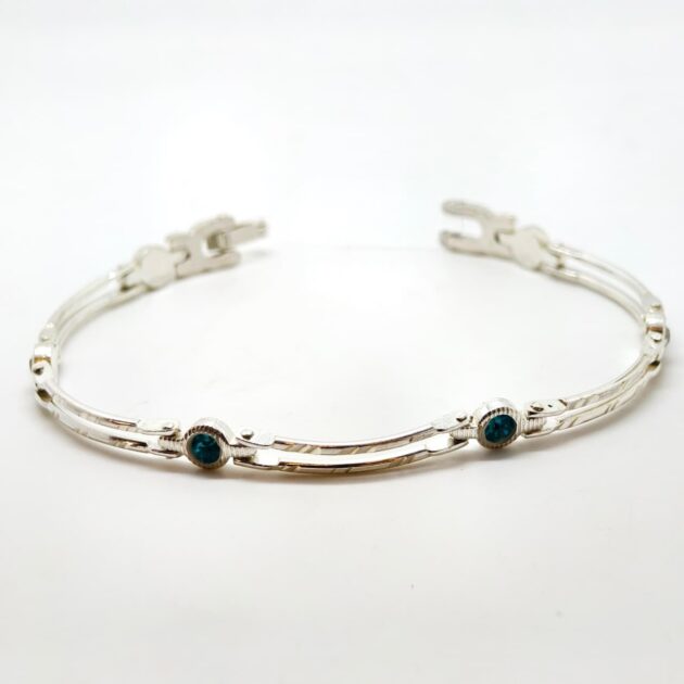 Silver Figaro Chain Bracelet