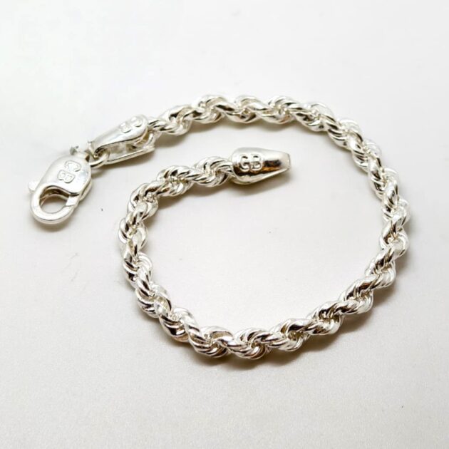 Minimal Rope Silver Bracelet - Image 2