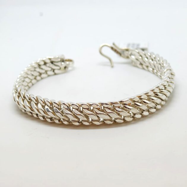 Gentleman’s Plain Silver Bracelet