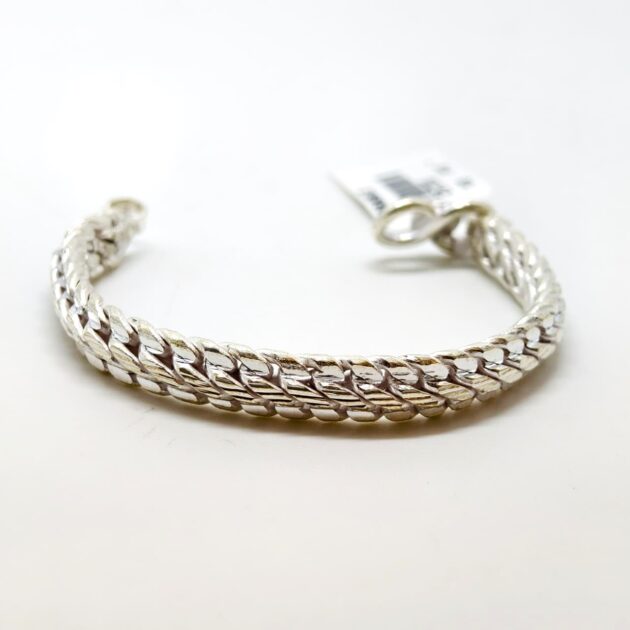 Solid Chain Silver Bracelet