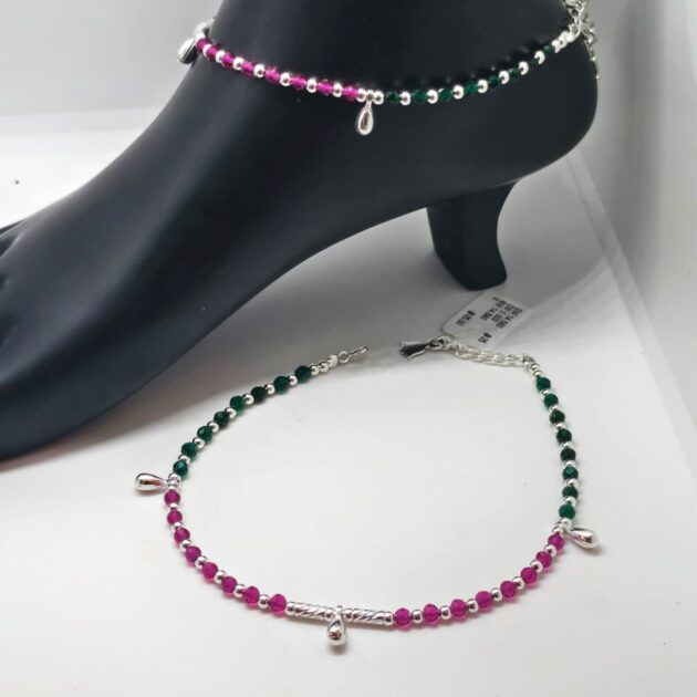 Vintage Filigree Sterling Silver Anklet