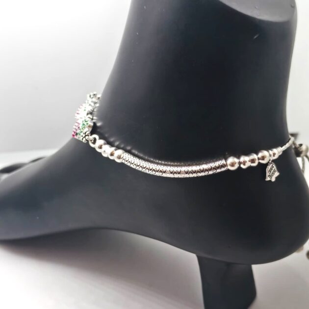 Eternal Wings Sterling Silver Butterfly Anklet - Image 3