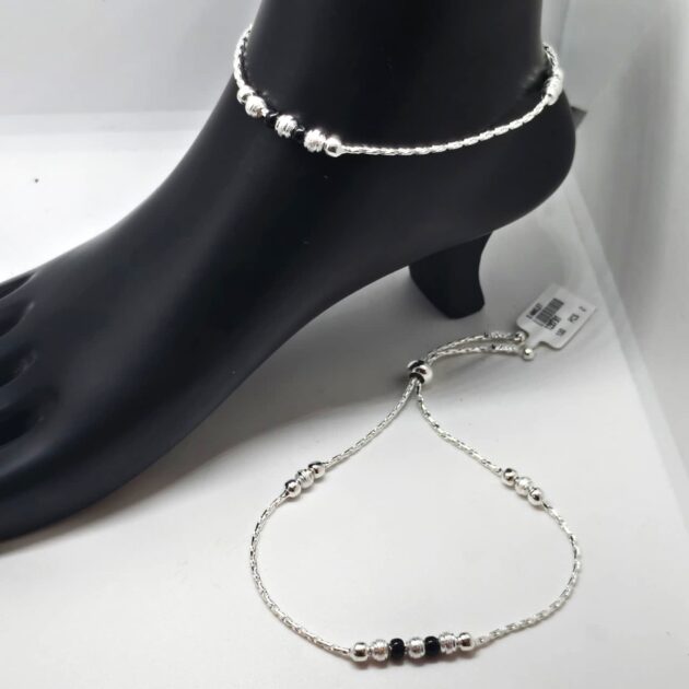 Starry Night Sterling Silver Anklet