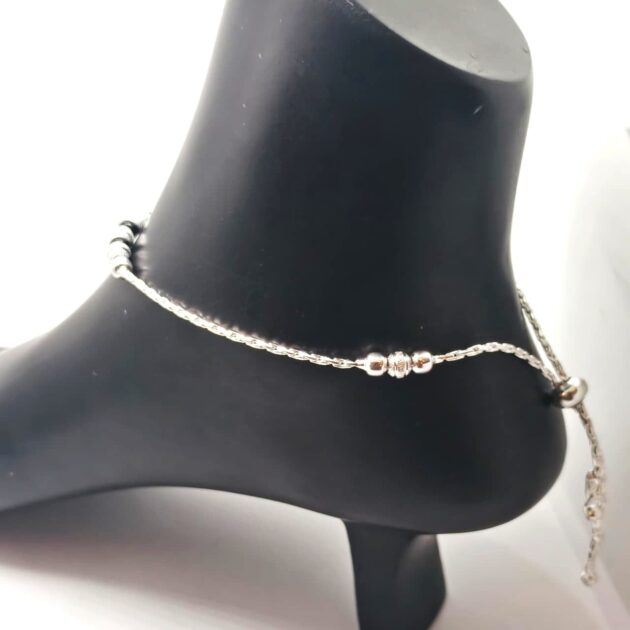 Starry Night Sterling Silver Anklet - Image 3