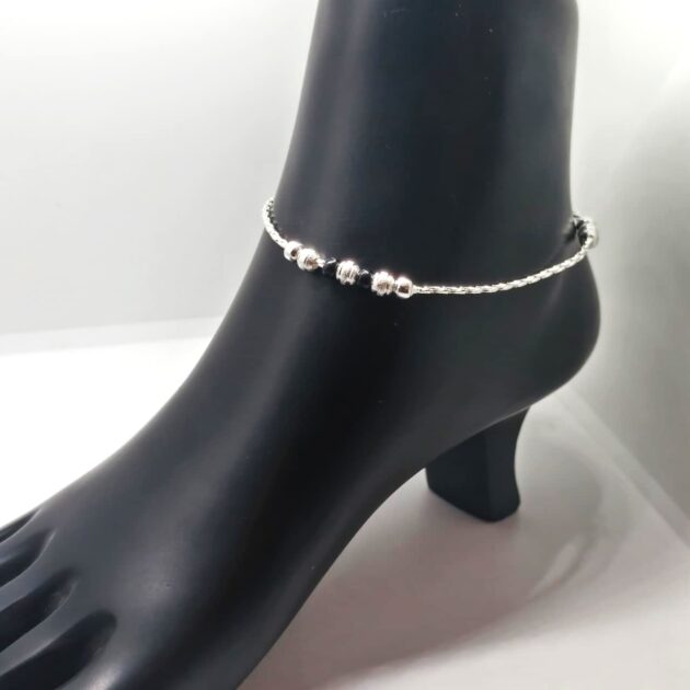 Starry Night Sterling Silver Anklet - Image 2