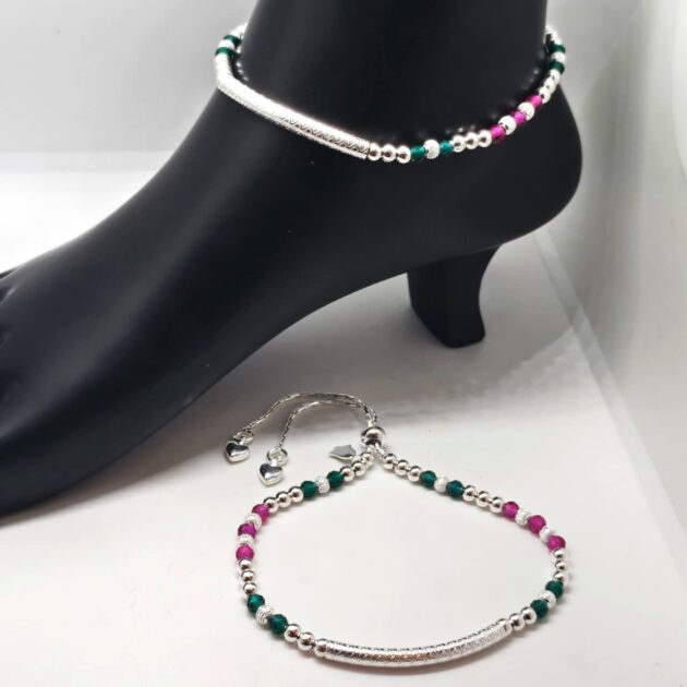 Radiant Heart Sterling Silver Anklet