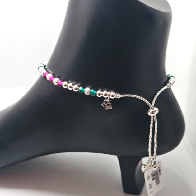 Radiant Heart Sterling Silver Anklet - Image 2