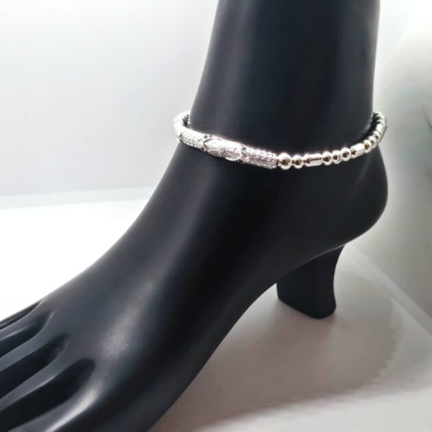 Eternal Bond Sterling Silver Infinity Anklet - Image 2