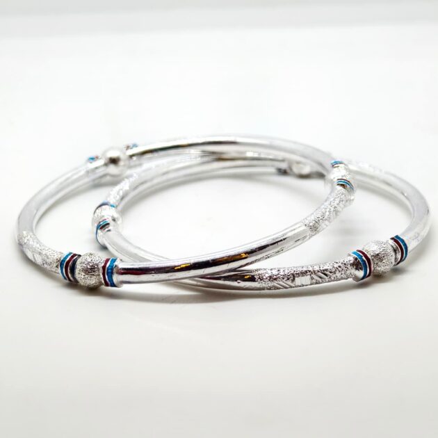 Twisted Design Sterling Silver Bangle