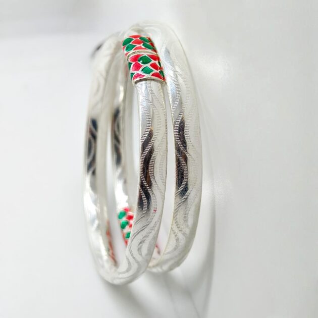 Adjustable Silver Bangles - Image 2