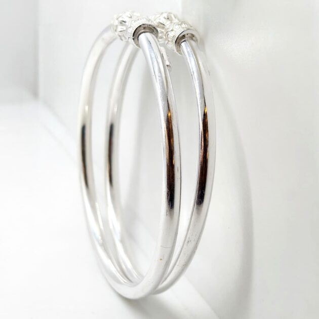 Ethnic Silver Kada - Image 2