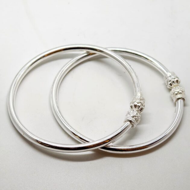 Ethnic Silver Kada - Image 3