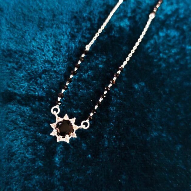 Starry Charm Silver Mangalsutra - Image 3