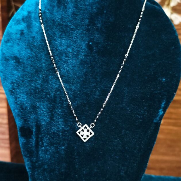 Regal Crown Silver Mangalsutra