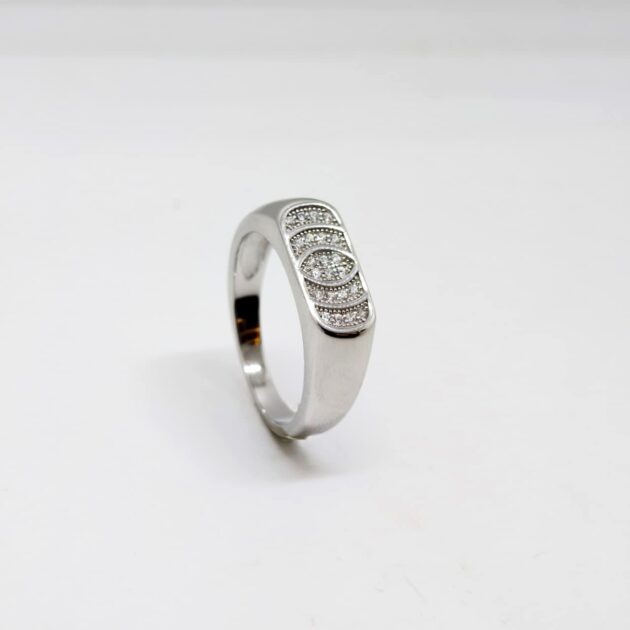 Twilight Embrace Silver Ring