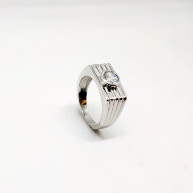 Auric Curve Silver Ring