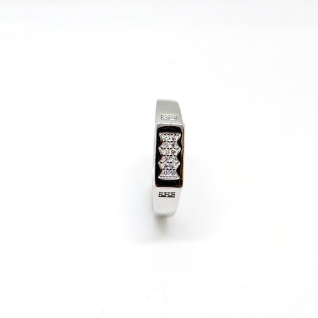 Auric Curve Silver Ring - Image 3