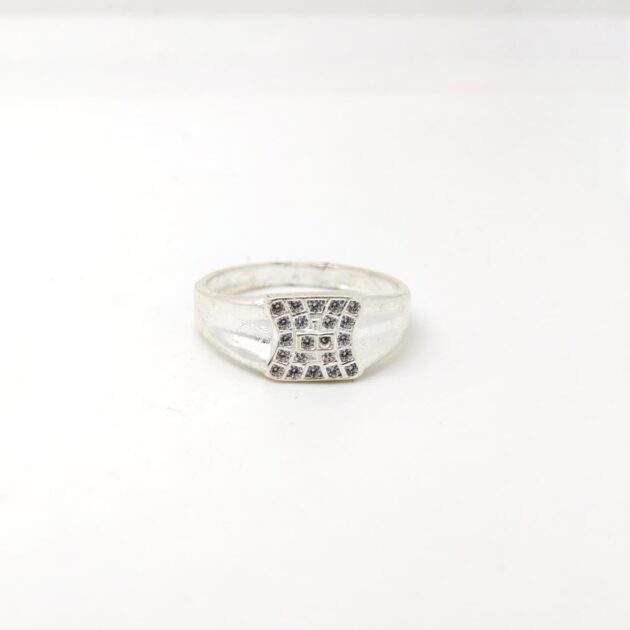 Auric Curve Silver Ring - Image 2