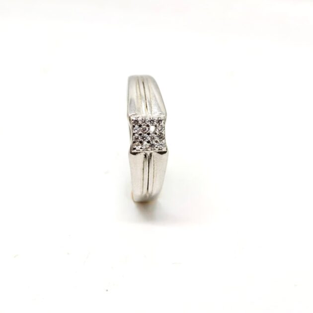 Velour Plain Silver Band - Image 2