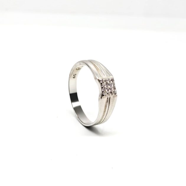Velour Plain Silver Band