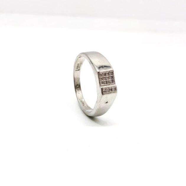 Velour Plain Silver Band