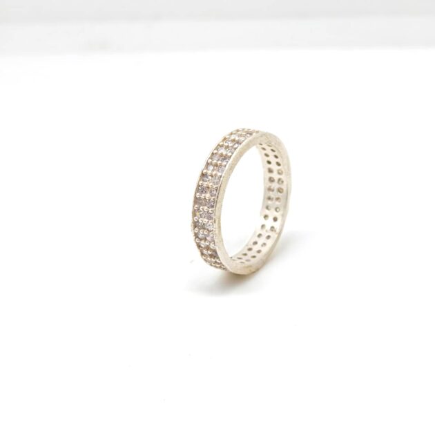 Whispering Line Silver Ring