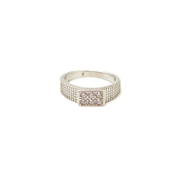 Crystal Tide Silver Ring - Image 3
