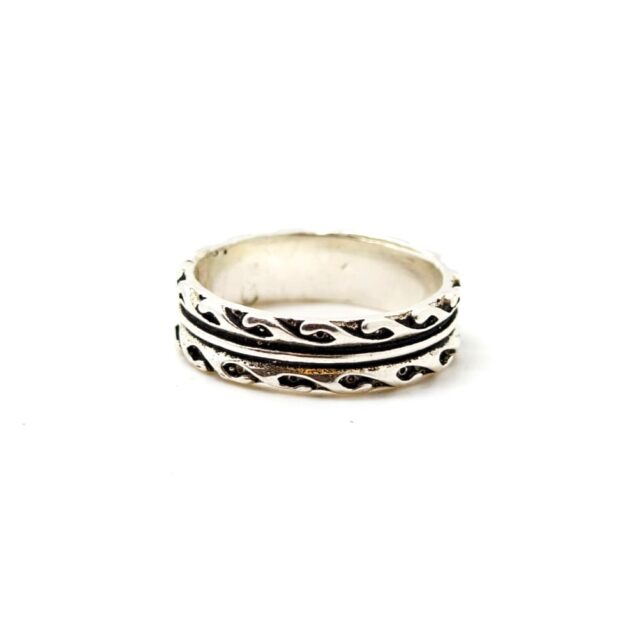 Royal Antique Silver Band - Image 3