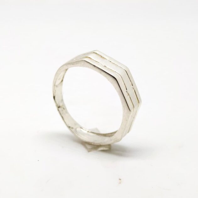 Luna Plain Silver Ring - Image 2